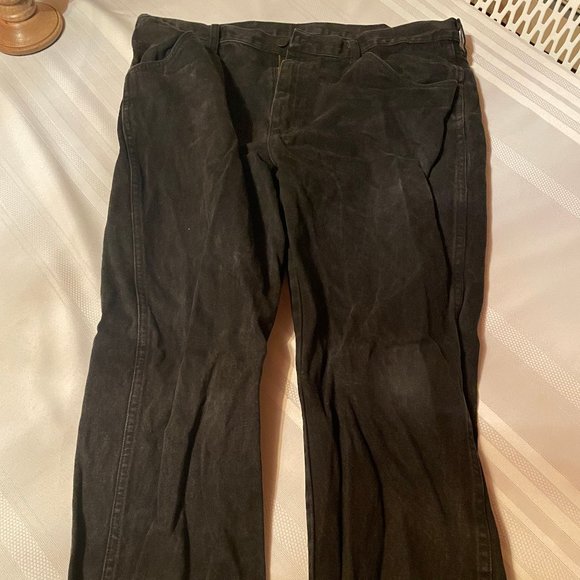 Rustler Plain Black Jeans - Picture 1 of 3